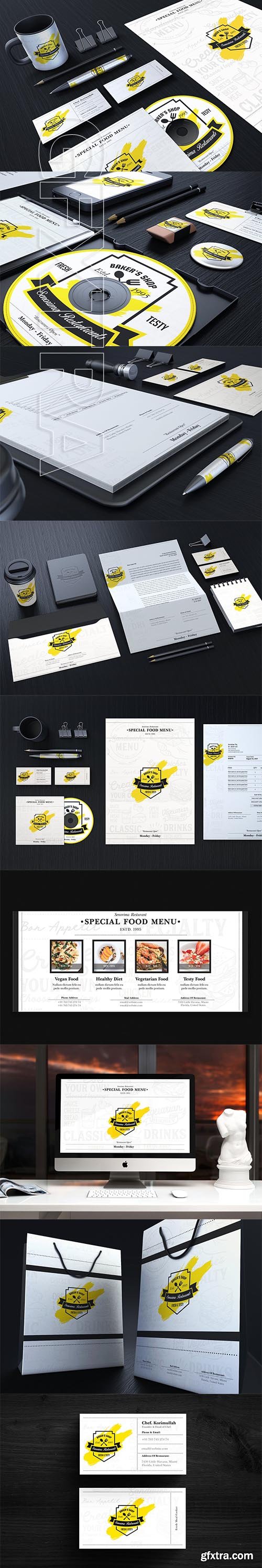 CreativeMarket - Food Menu Branding Identity 3723444