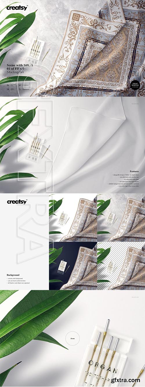 CreativeMarket - Scene with Silk 1 Mockup 01 FFv.9 3737025