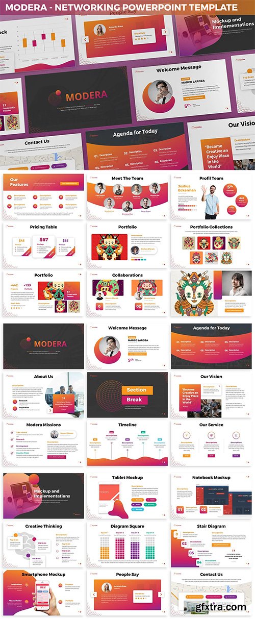 Modera - Networking Powerpoint Template