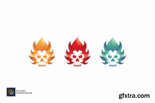 Fire Skull - Logo Template