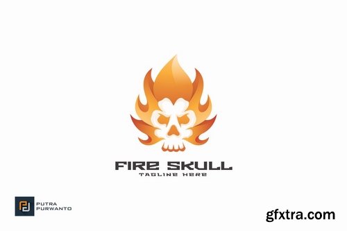 Fire Skull - Logo Template