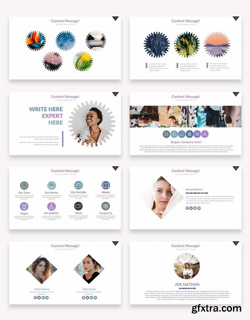 Bubble Powerpoint and Keynote Templates