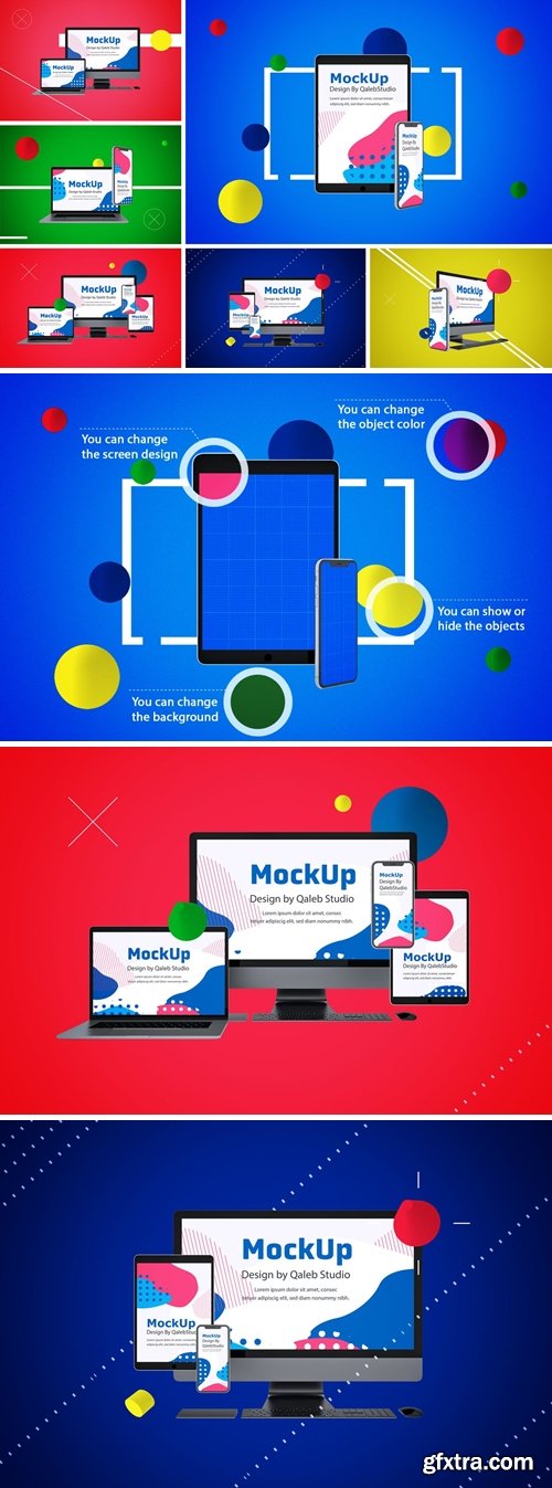 Abstract Responsive Mockup