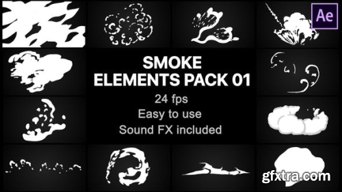 VideoHive Smoke Elements Pack 01 23484775