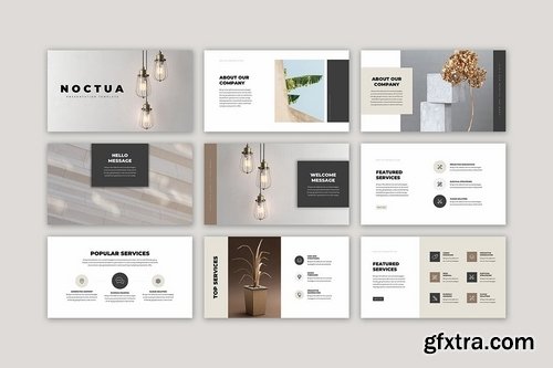 Noctua Minimal PowerPoint and Google Slides Presentation Templates