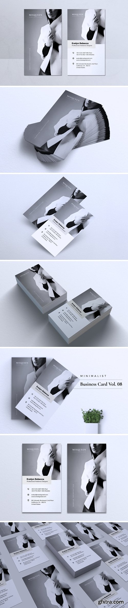 Modern Minimalist Business Card Vol. 08