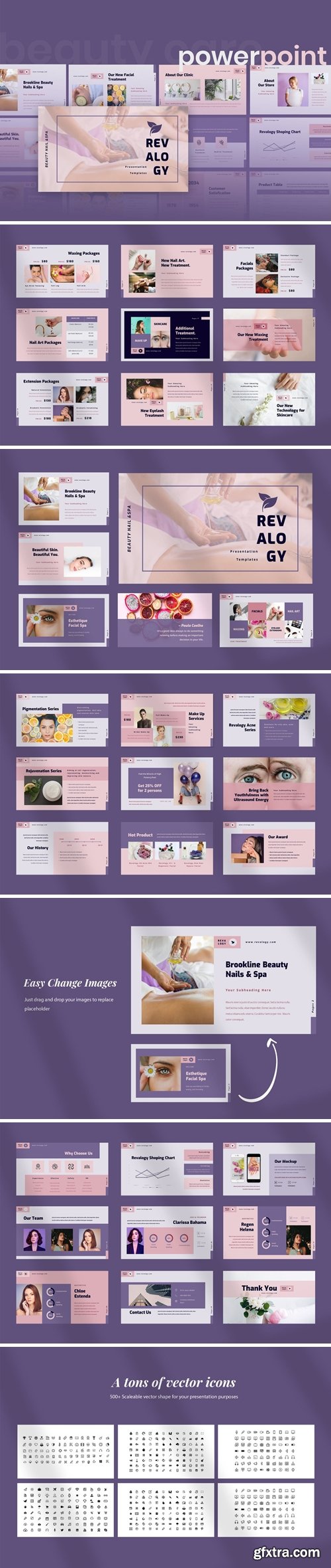 Revalogy - Spa & Beauty Care - Powerpoint, Keynote, Google Slides Templates