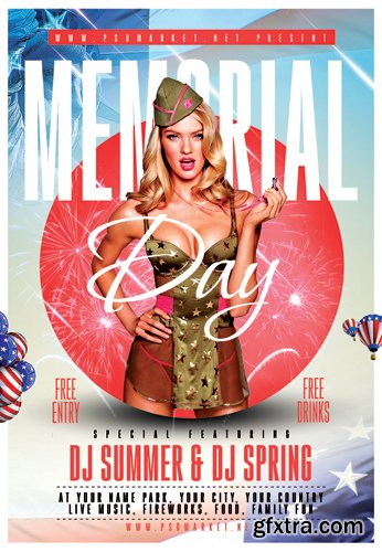 MEMORIAL DAY 2019 FLYER – PSD TEMPLATE