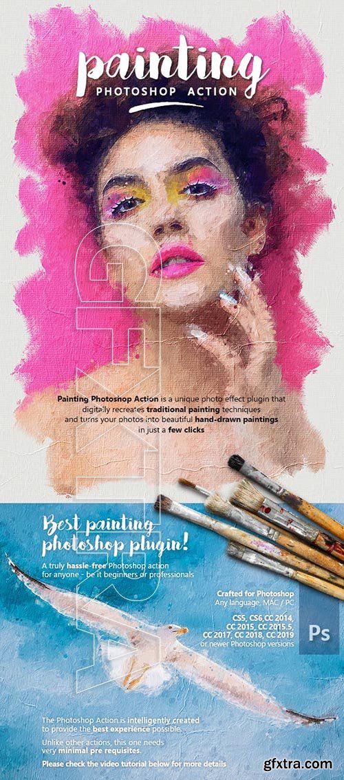 GraphicRiver - Painting Photoshop Action 23750254