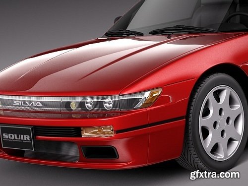 Nissan Silvia K S13 1989–1994 3d Model