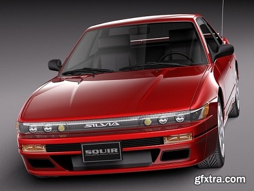 Nissan Silvia K S13 1989–1994 3d Model