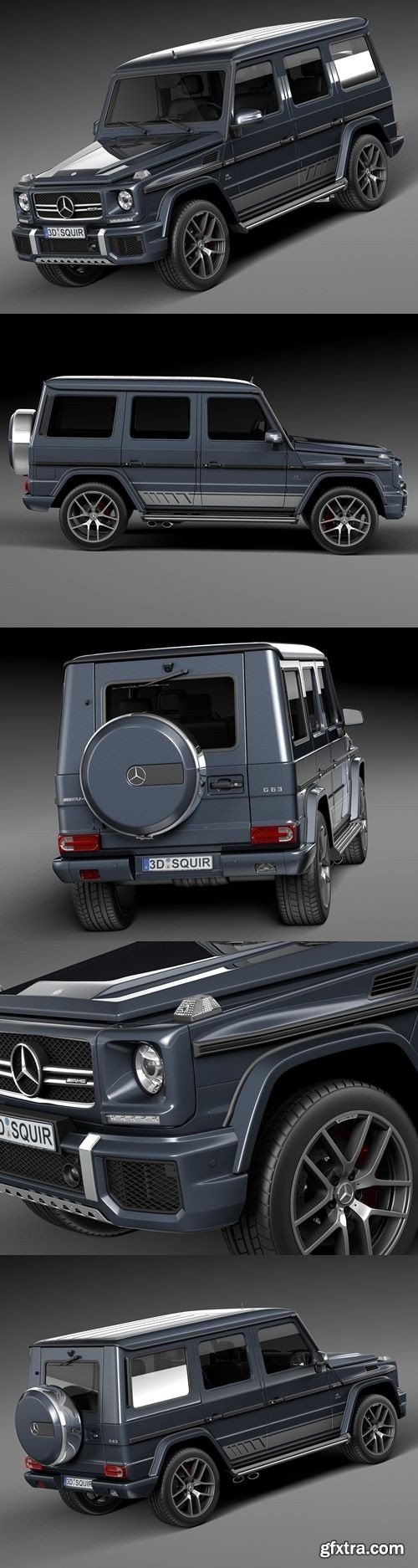 Mercedes-Benz G63 AMG 2016 3D Model