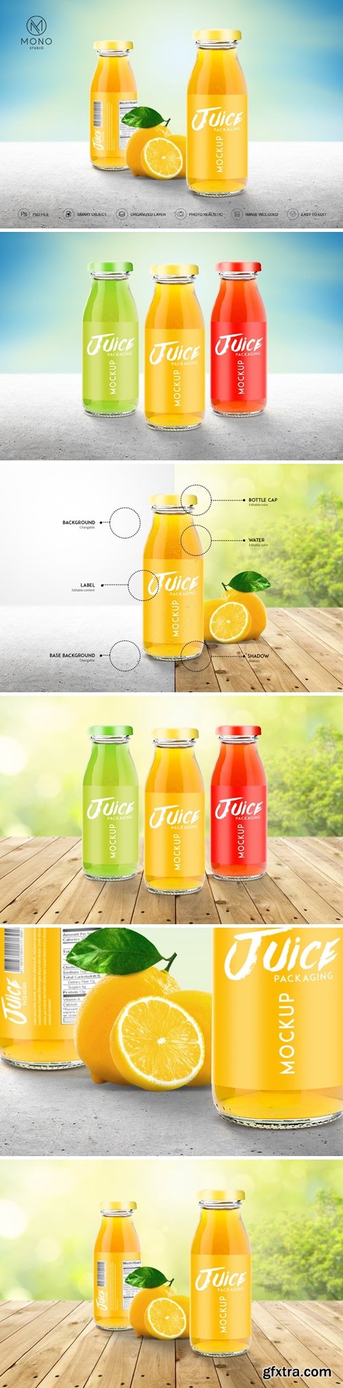 Juice Bottle Mockup