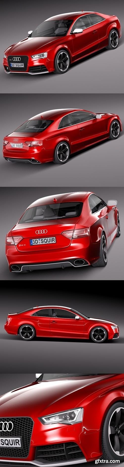 Audi RS5 2012 3D Model