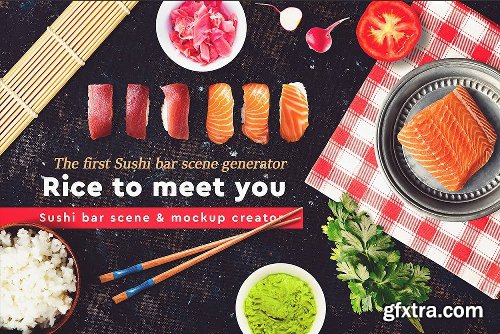 CreativeMarket Mega Bundle Restaurant Scene Creator 3738881