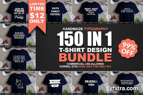 CreativeMarket 1200+ Tshirt Design Mega Sale 3625889