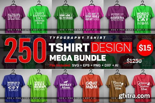 CreativeMarket 1200+ Tshirt Design Mega Sale 3625889