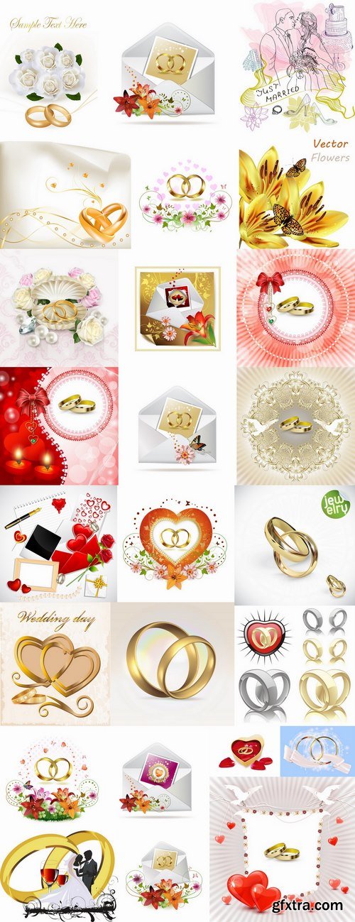 Wedding gift card flyer banner celebration invitation card 25 EPS