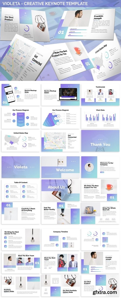 Violeta - Creative Keynote Template