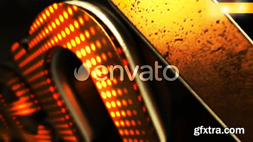 Videohive LED Gold Title 23372526