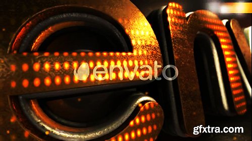 Videohive LED Gold Title 23372526