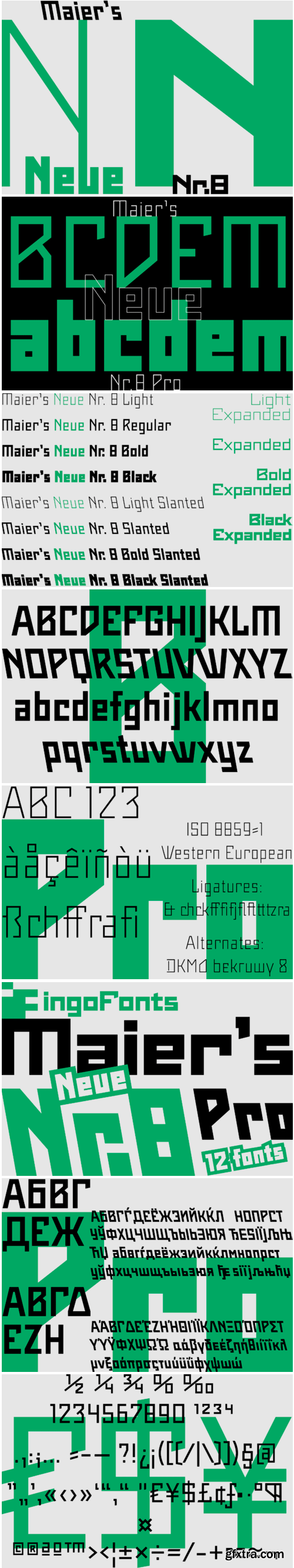 Maier\'s Neue Nr. 8 Font Family