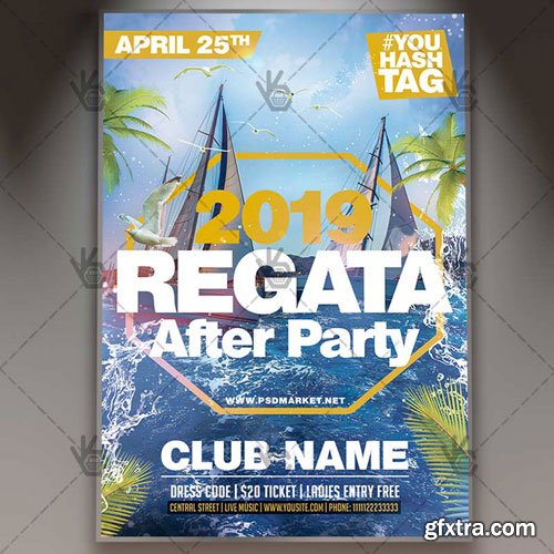 REGATA PARTY FLYER – PSD TEMPLATE