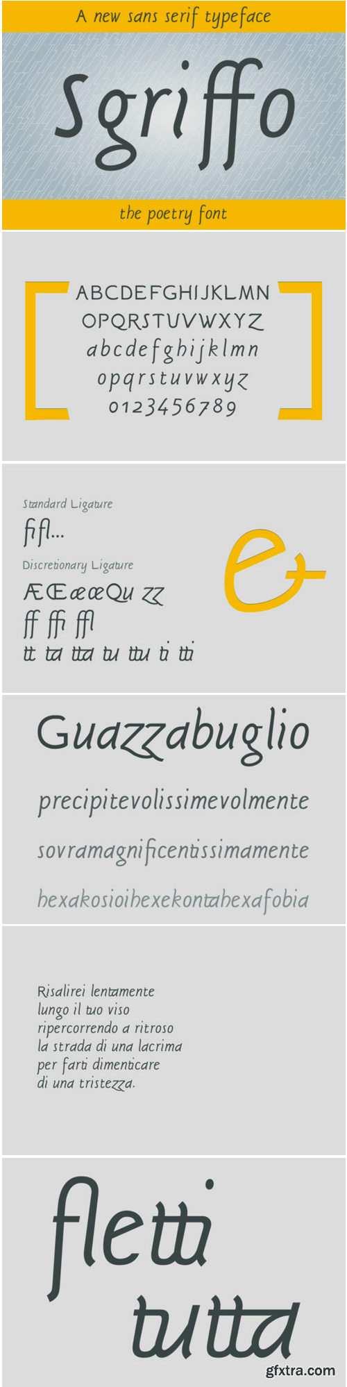 Sgriffo Font