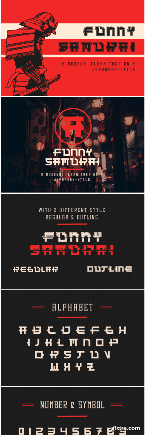 Funny Samurai Font