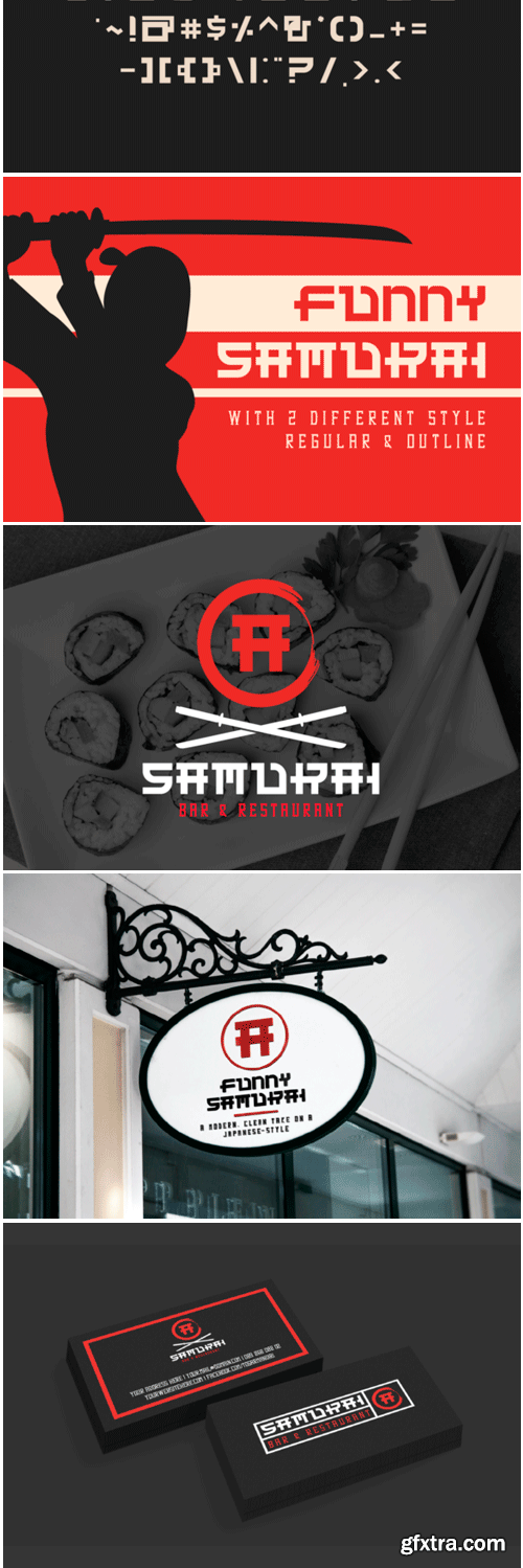 Funny Samurai Font