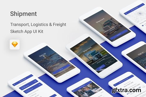 Shipment -Transport, Logistic & Freight Sketch App