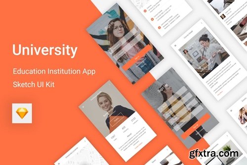 University - Education & Learning Sketch UI Kit