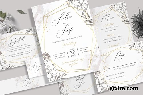 Geometric Wedding Invitation