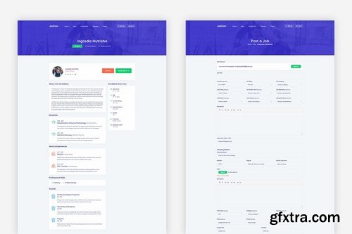 Jadrian - Job Portal PSD Template