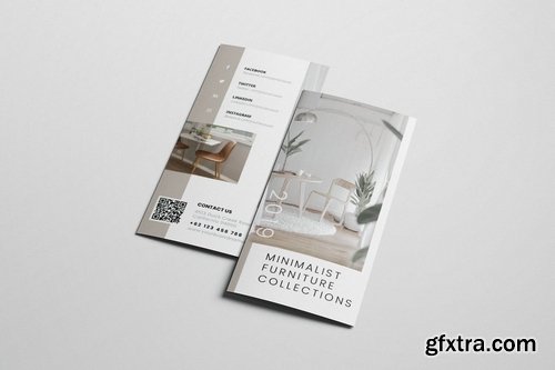 Interior Design AI and PSD Trifold Brochure