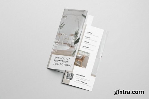 Interior Design AI and PSD Trifold Brochure