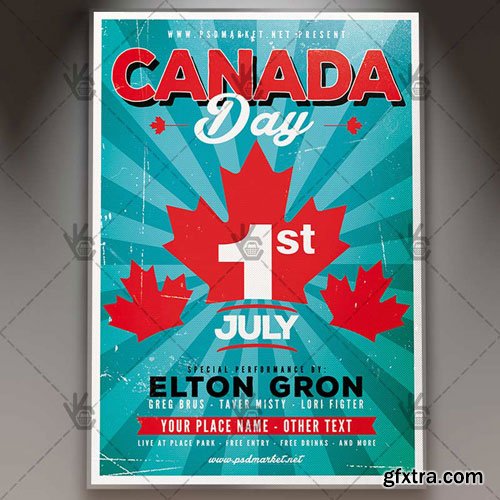 CANADA WEEKEND DAY FLYER – PSD TEMPLATE