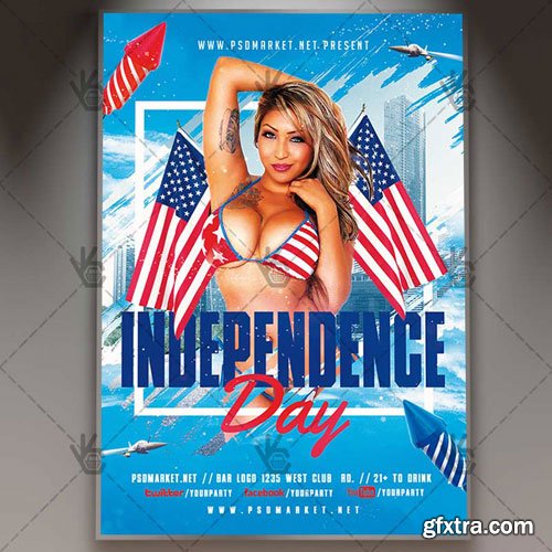 INDEPENDENCE DAY FLYER – PSD TEMPLATE