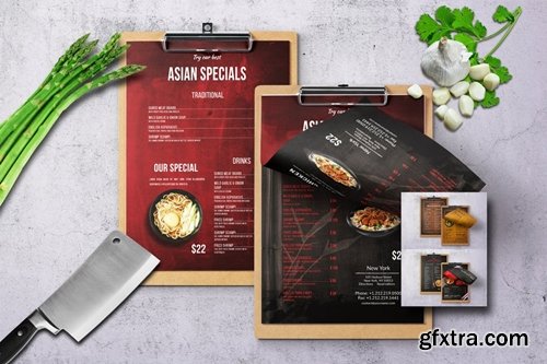 Different Countries Single Page Menu Bundle