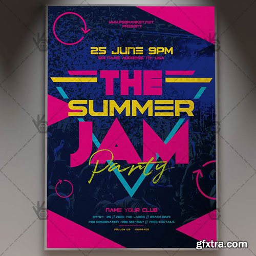 Summer Jam Flyer – PSD Template