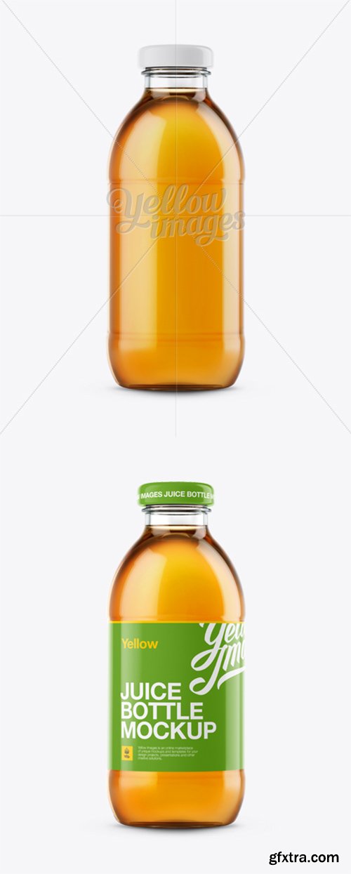 Apple Juice Glass Bottle Mockup 12148