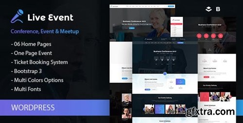 ThemeForest - Live Event  v1.1.0 - Single Conference, Event, Meetup - WordPress Theme 20048694