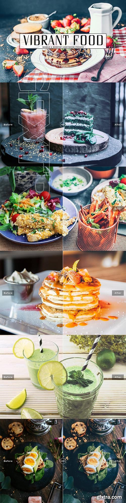 CreativeMarket - Vibrant Food Lightroom Presets 3734393