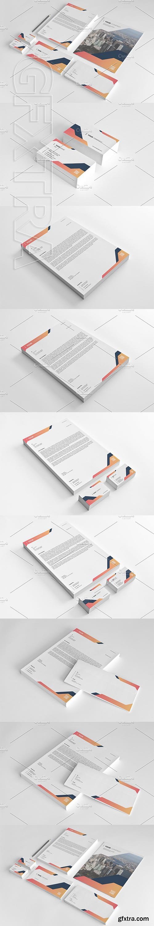 CreativeMarket - Minimal Corporate Identity V10 3722038