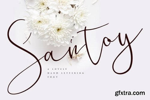 Santoy - Hand Lettering Font