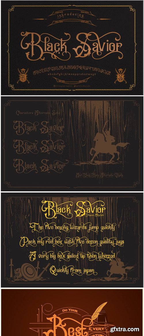 Black Savior Font