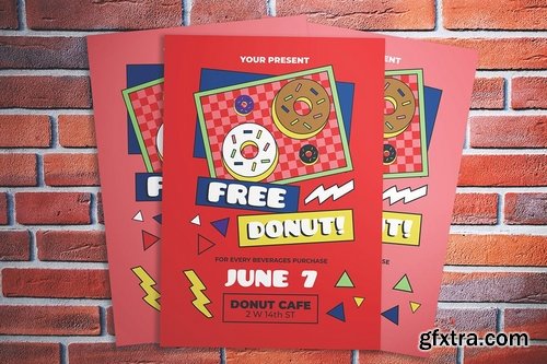 Free Donut Flyer