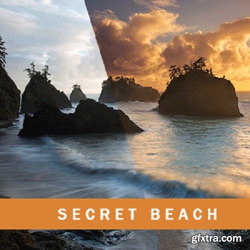 Outdoor Exposure Photo - Secret Beach Complete Workflow + TKActions Panel