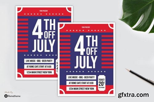 4th Of July Flyer vol. 02