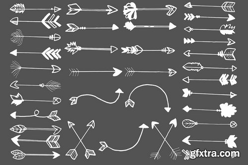 30 Premium Handdrawn Arrows Clipart